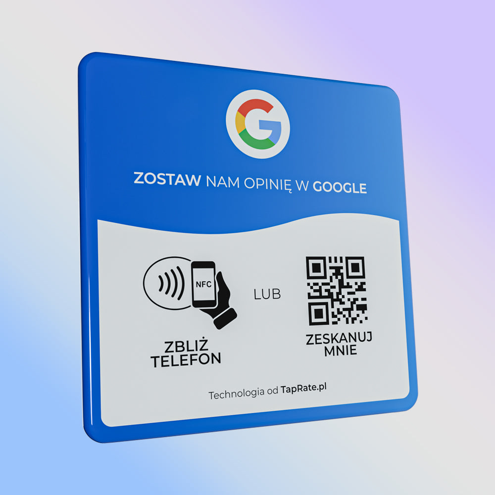 Tabliczka do opinii Google