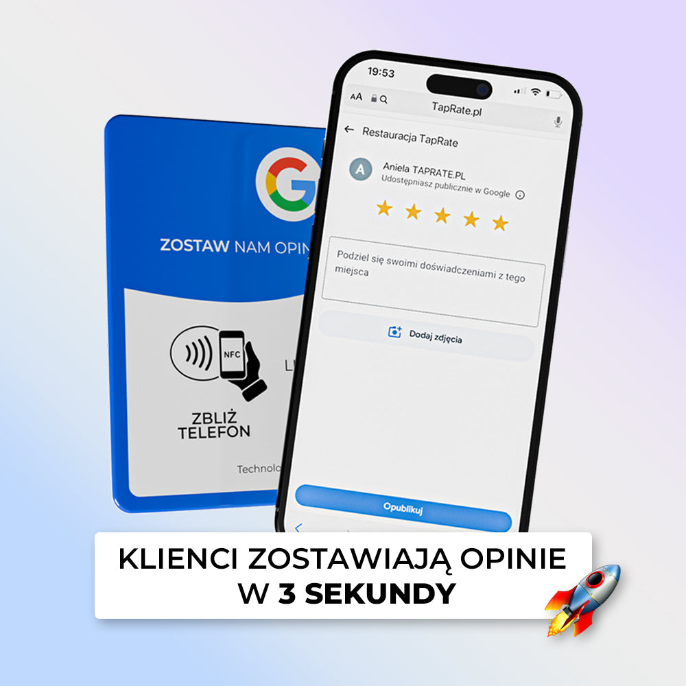 Tabliczka do opinii Google