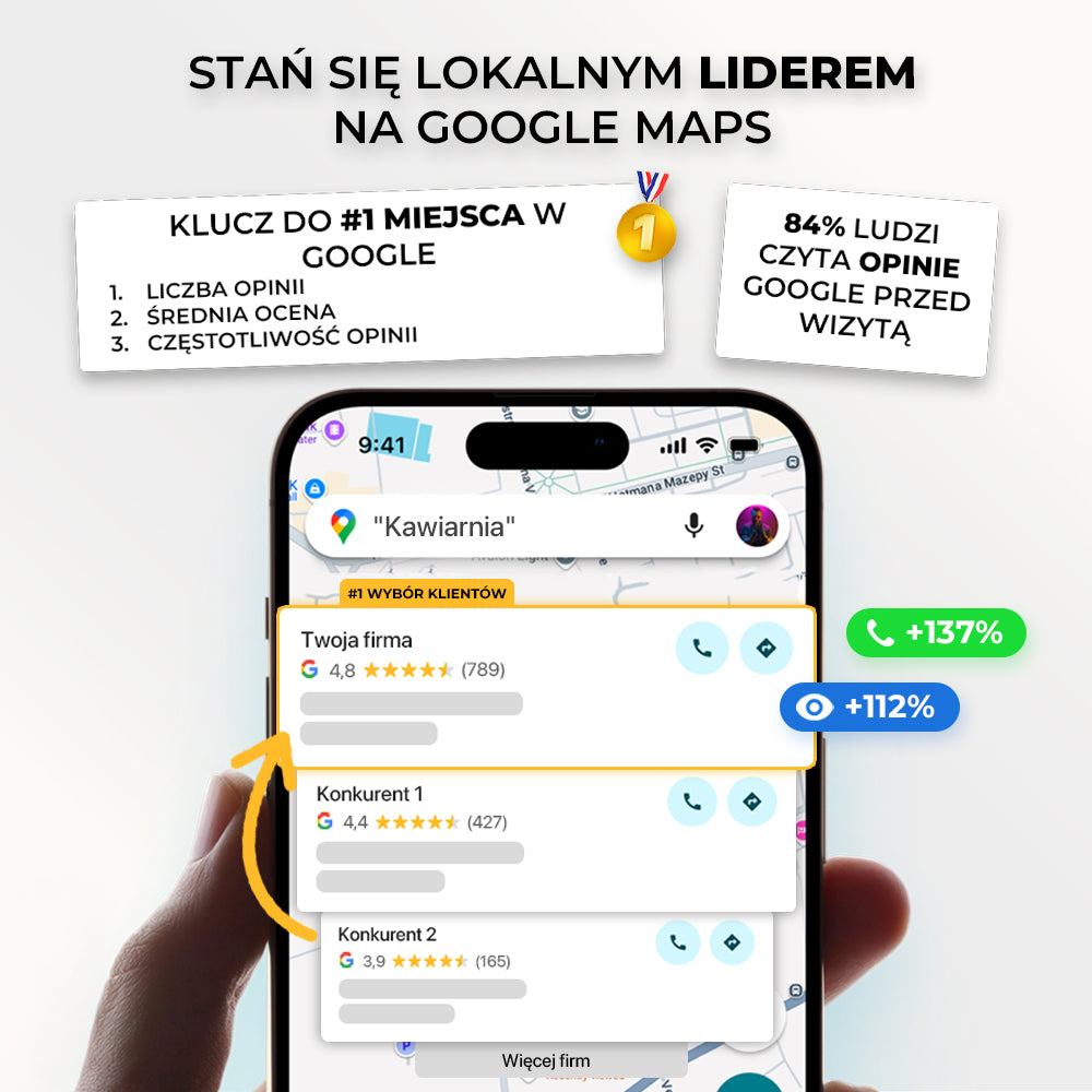 Tabliczka do opinii Google